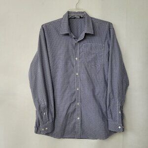 Rohan Worldview Shirt Mens XL Black Blue Gingham Long Sleeve Pocket Performance‎